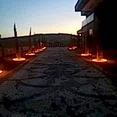 Neon Ledli Peyzaj Çalışmamız Giriş bölümü